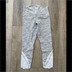 Lululemon Wunder Under Crop II in Wee Are From Space Silver Spoon / Silver Spoon